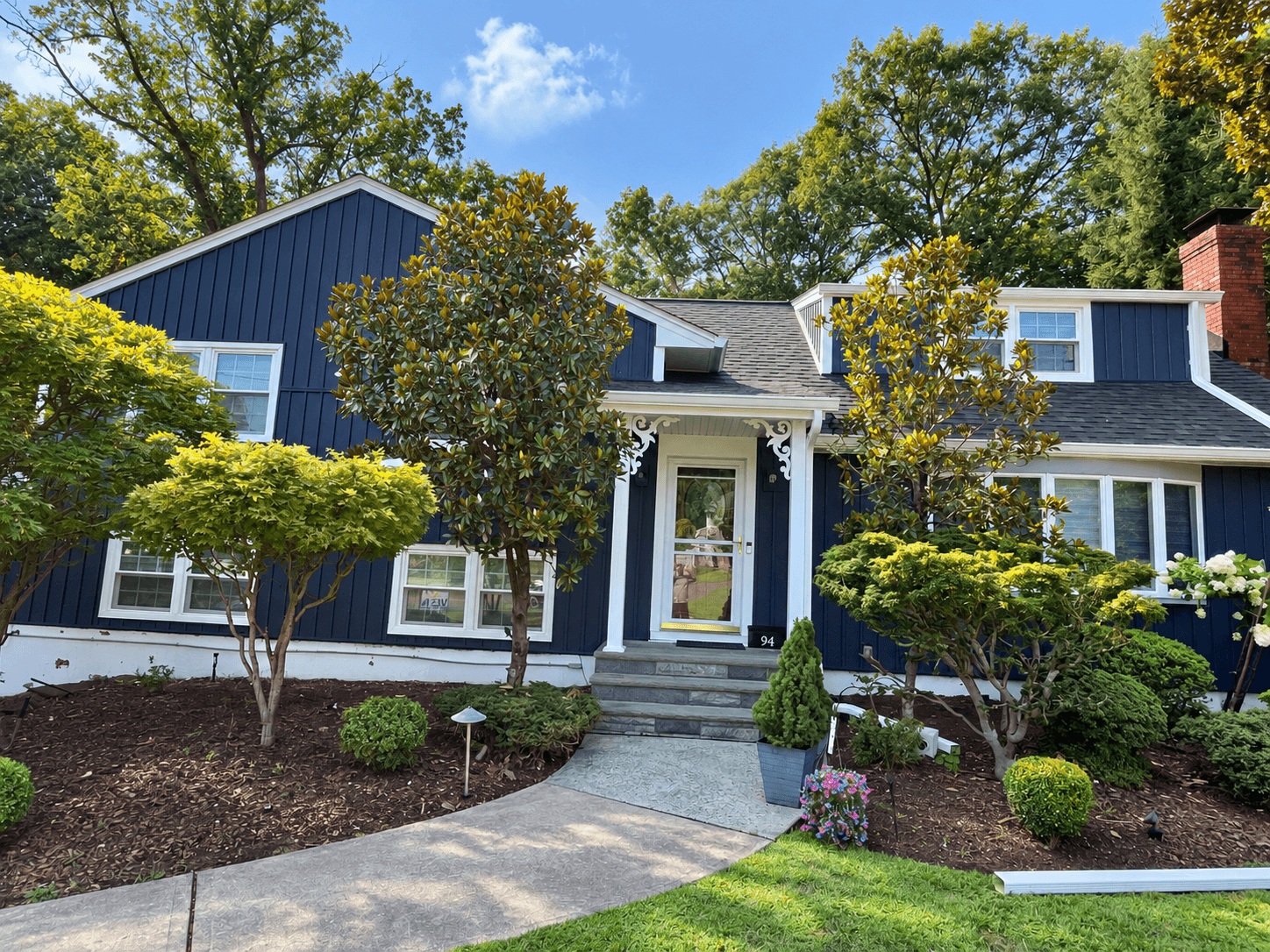 Vesta siding project — new siding with decorative window trim