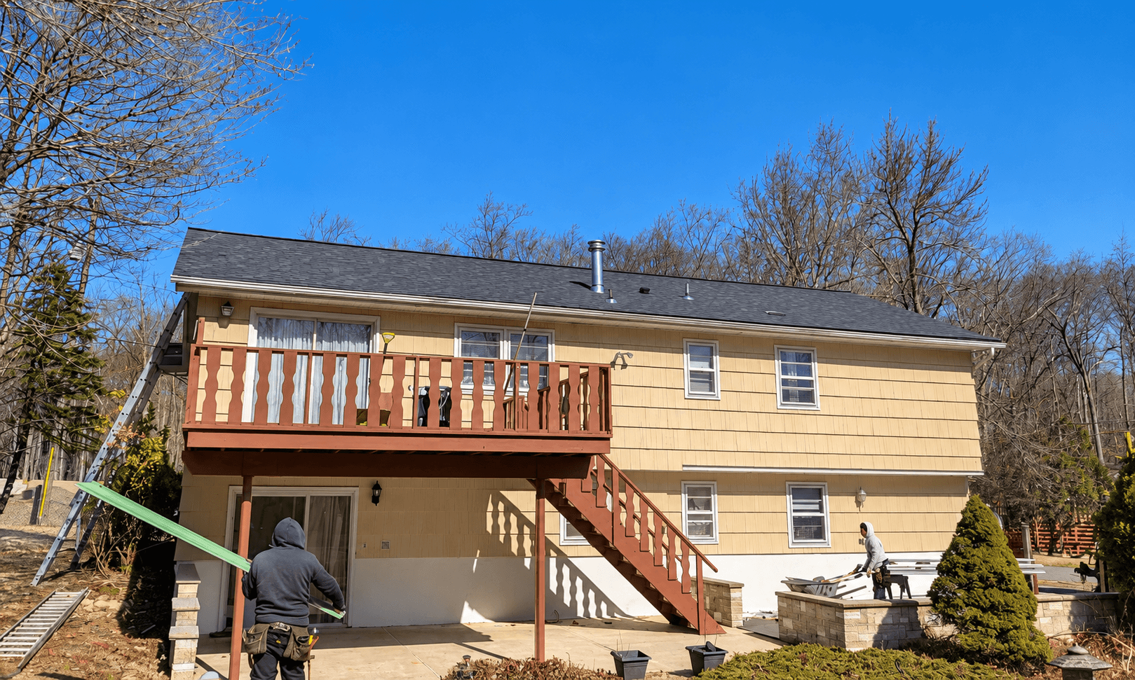 Vesta siding project — siding, soffit, and fascia installation