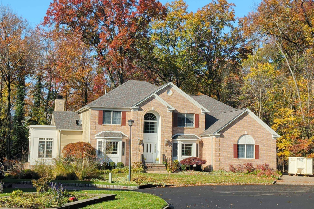 Completed residential roofing project on a single family home in New Jersey by Vesta Remodeling